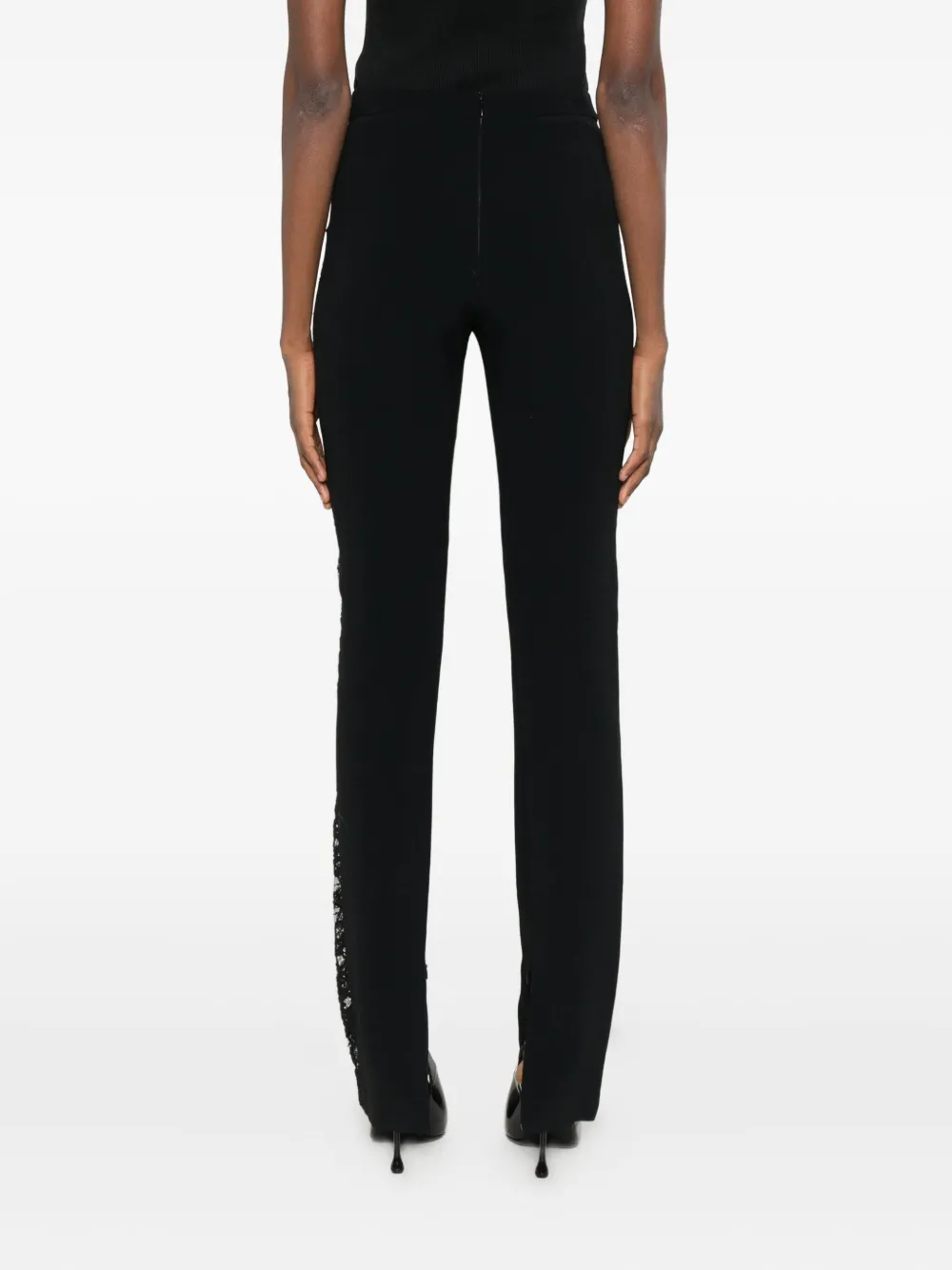 Stella Mccartney Lace-detail Leggings In Black