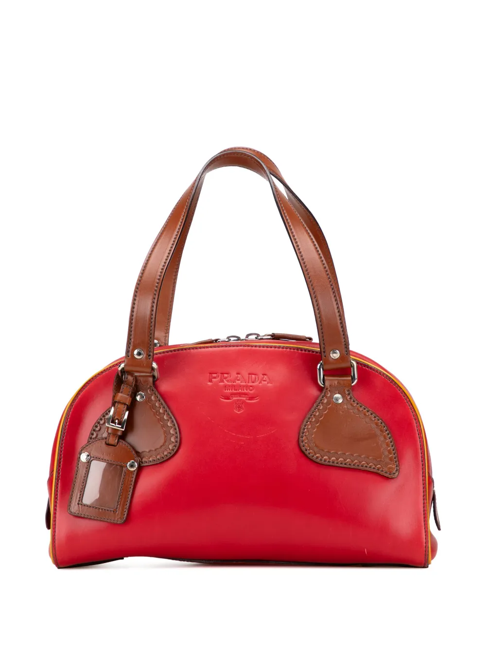 Prada Pre-Owned شنطة كتف 'فيتيلو سبورت بولر باغ' 2000-2025 | بني | Image 1