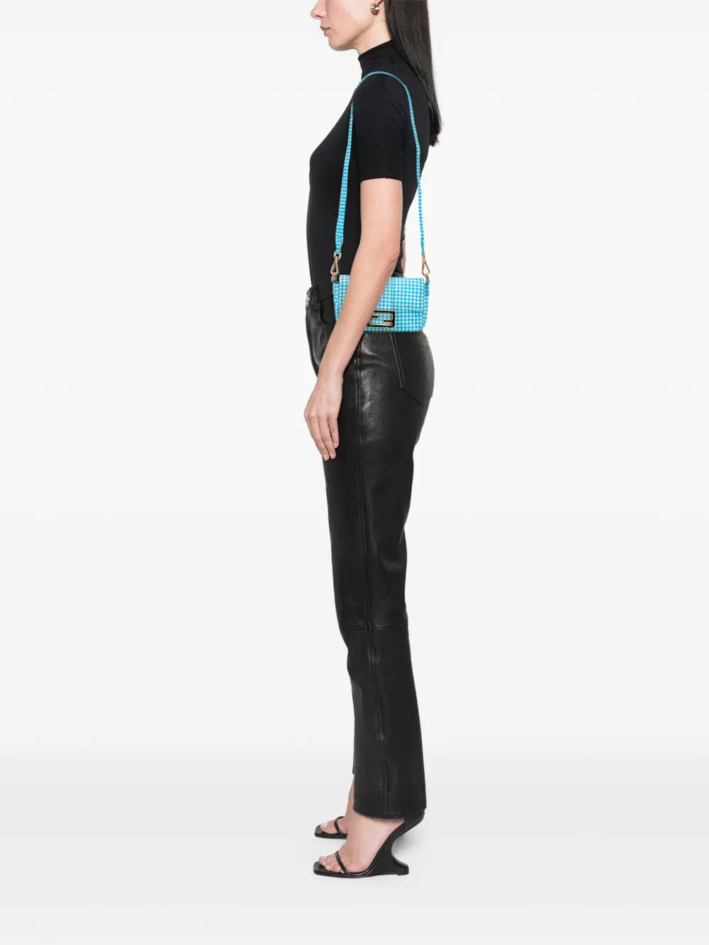 Fendi Pre-Owned 2010-2025 Joshua Vides Mini Nylon Convertible Baguette satchel | Pre-Owned | Image 2