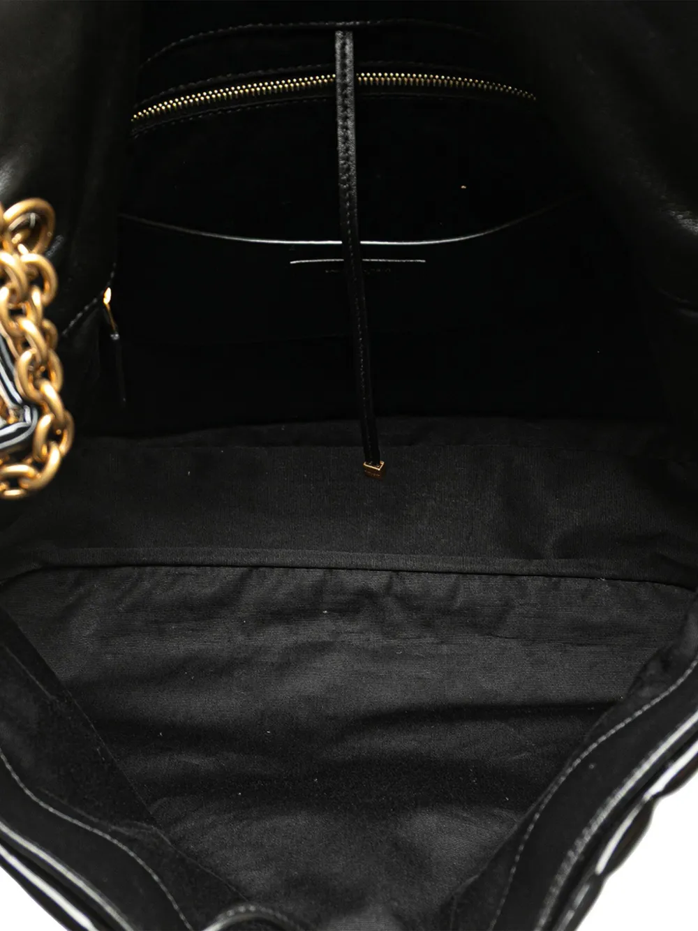 Pre-owned Saint Laurent 2023 Large Quilted Patent Jamie 4.3 Shoulder Bag In Black