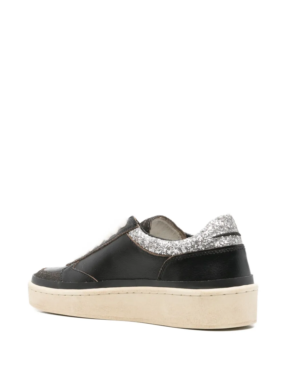 Ghoud Panelled Glitter-detail Sneakers In Black