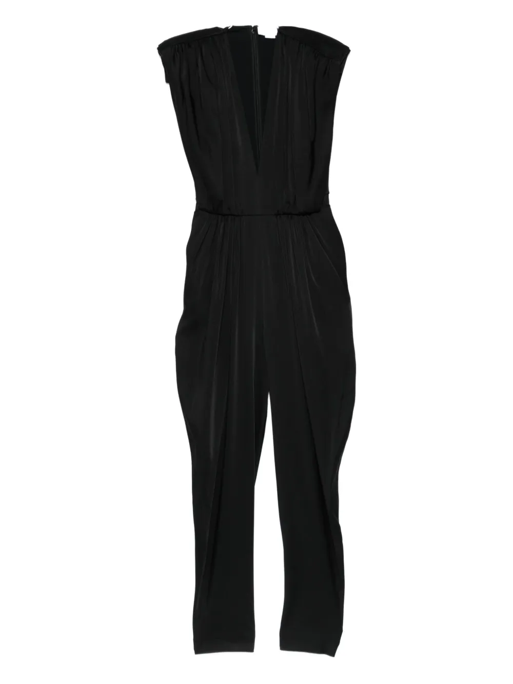 Stella Mccartney Plunge-neck Jumpsuit In Black