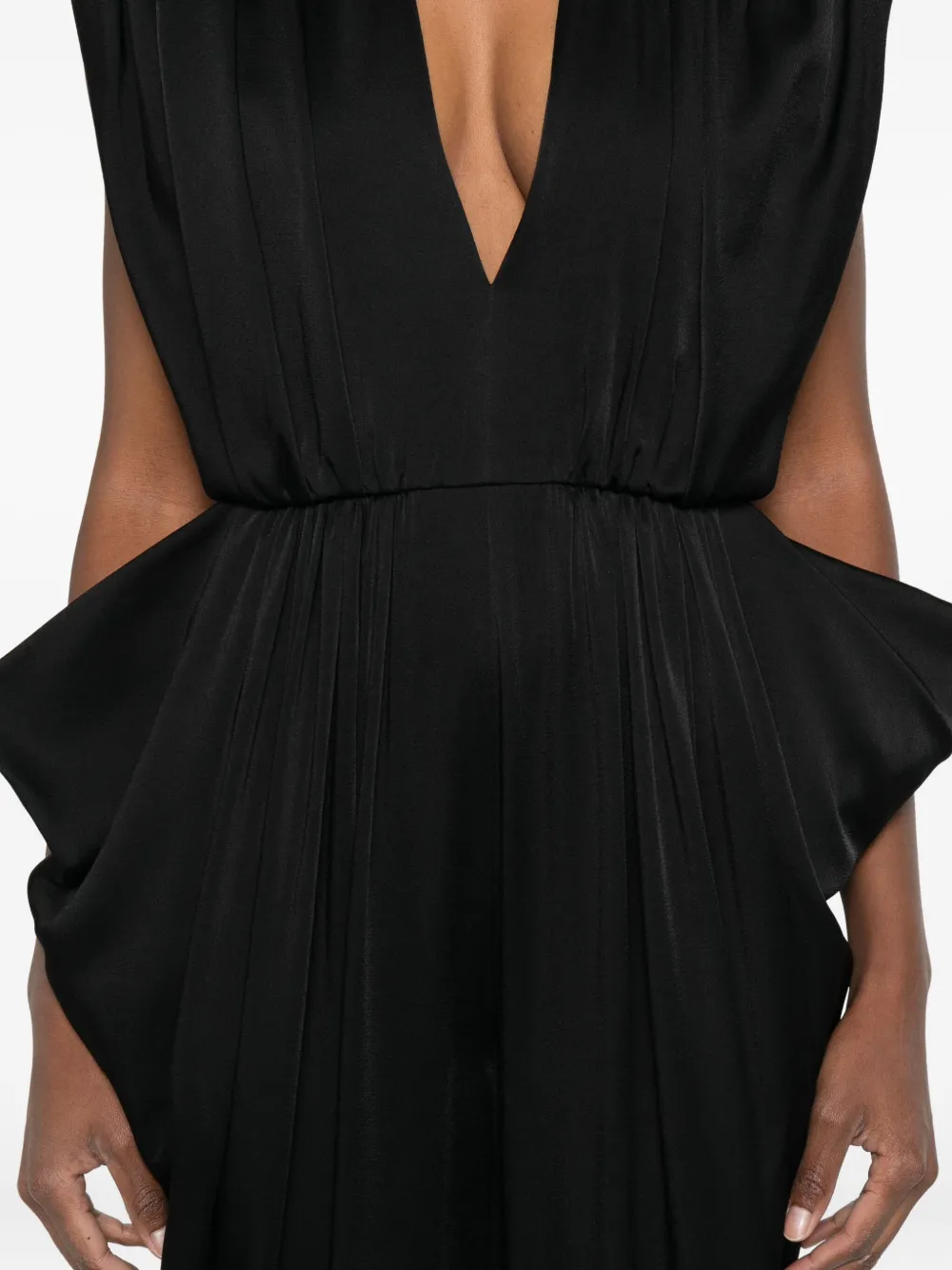 Stella McCartney Jumpsuit met diepe hals Zwart