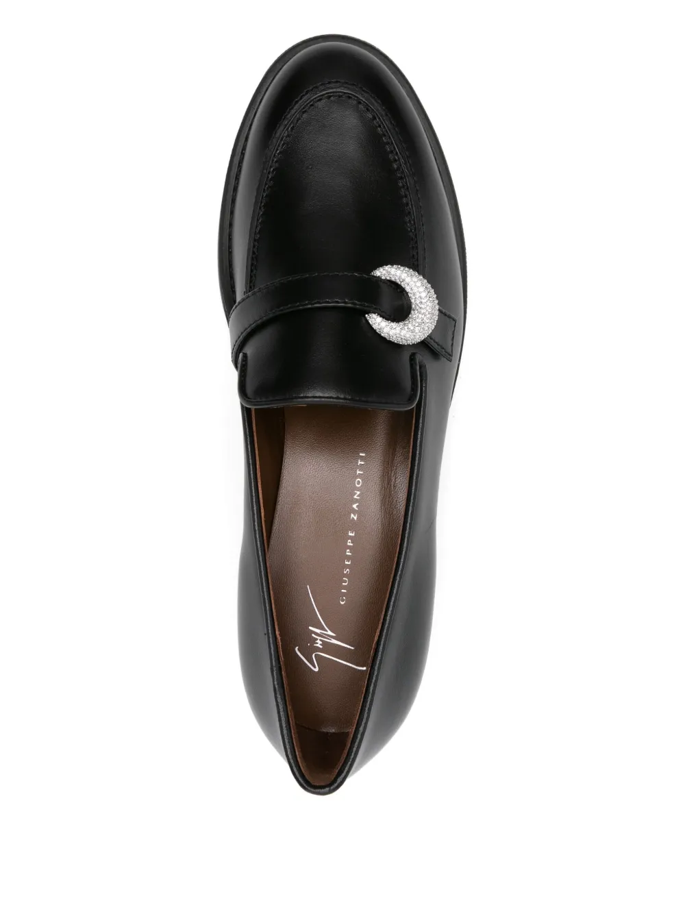 Giuseppe Zanotti Leren loafers Zwart