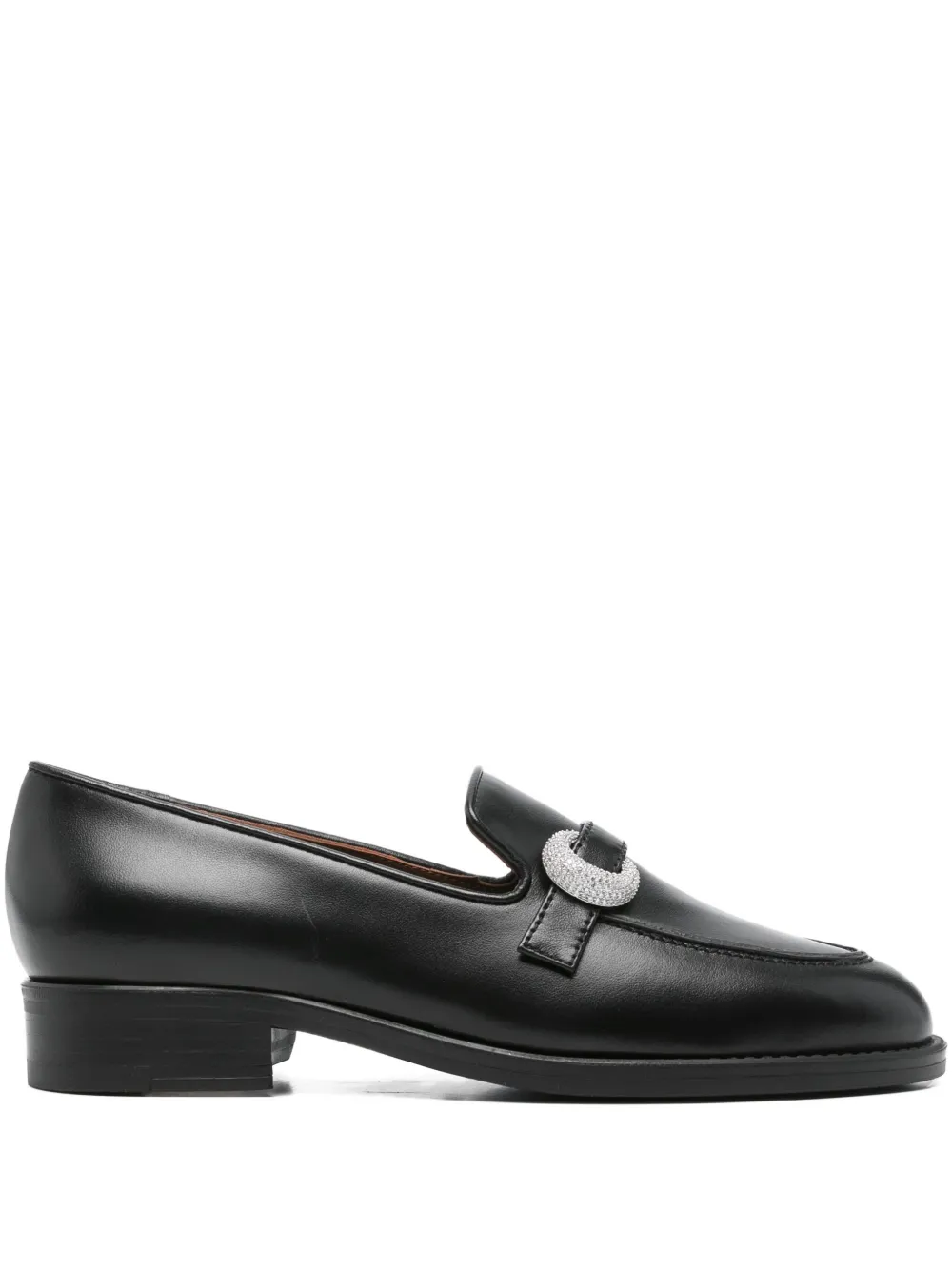 Giuseppe Zanotti Leather Loafers In Black