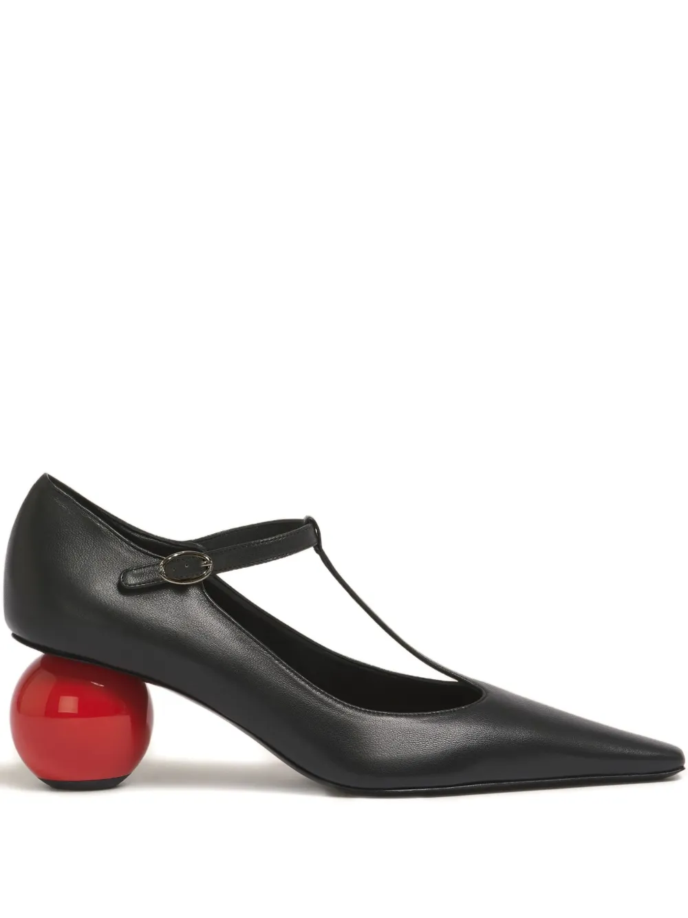 Marni 60mm T-bar spherical-heel pumps Zwart