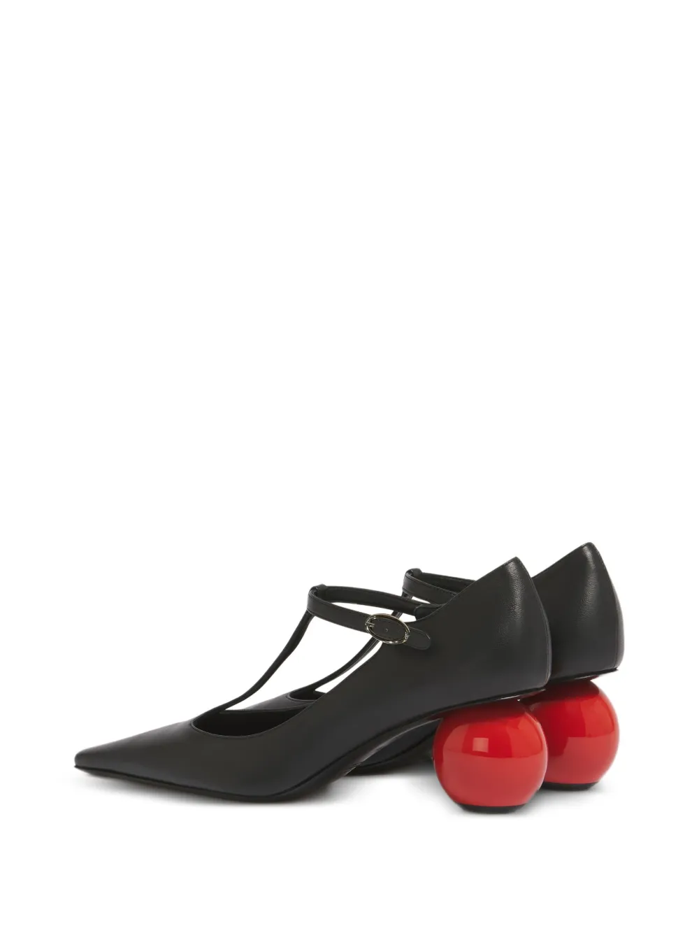 Marni 60 mm pumps met bolvormige hak en T-bandje Zwart