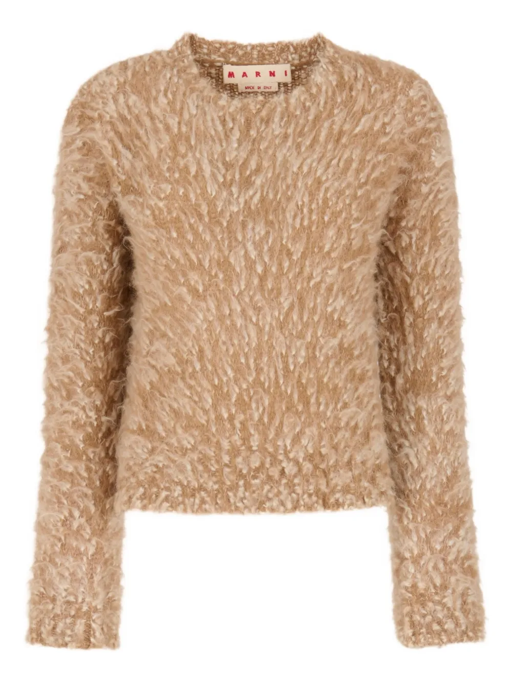 Marni bouclé alpaca sweater - ブラウン Marni bouclé alpaca sweater - ブラウン