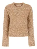 Marni bouclé alpaca sweater - Brown