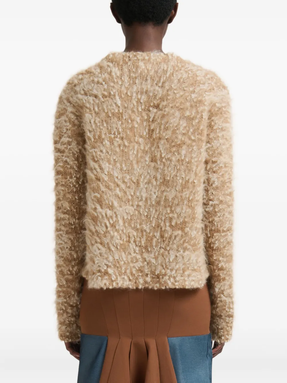 Marni Bouclé alpaca trui Bruin