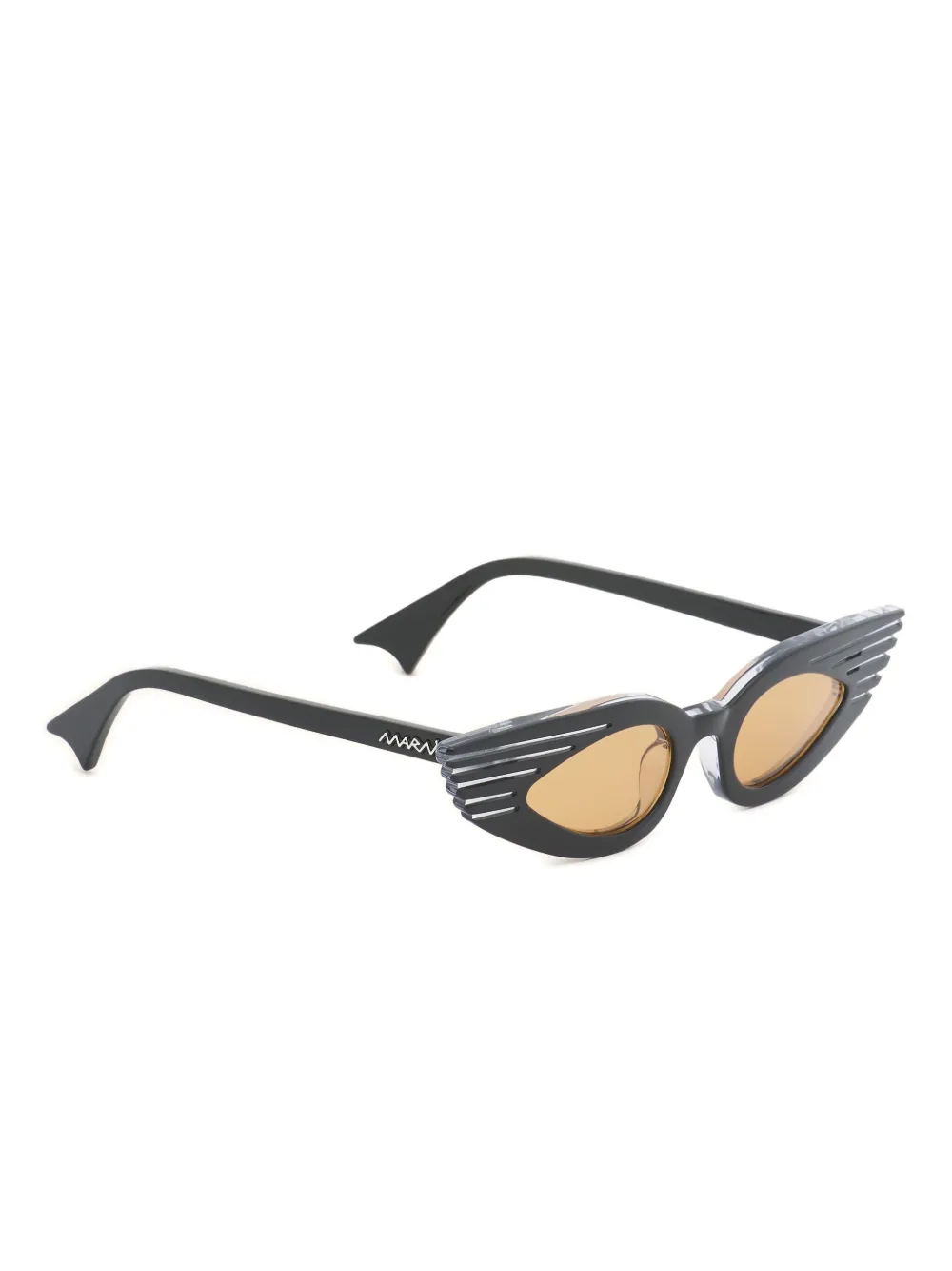 Marni Eyewear Zonnebril met cat-eye montuur - Zwart