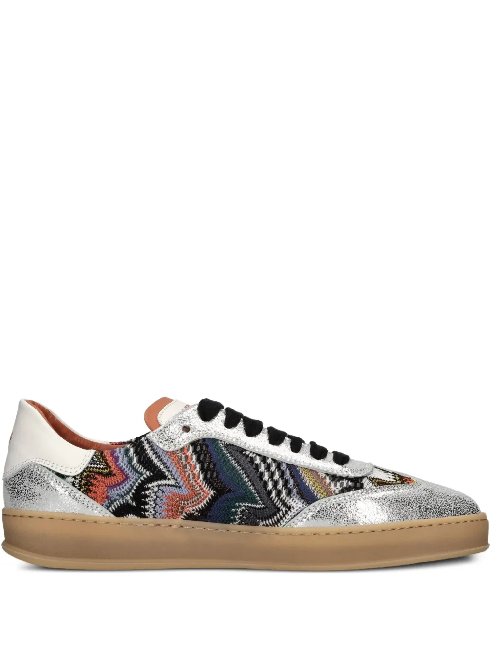 Missoni Raschel flower sneakers - Argento