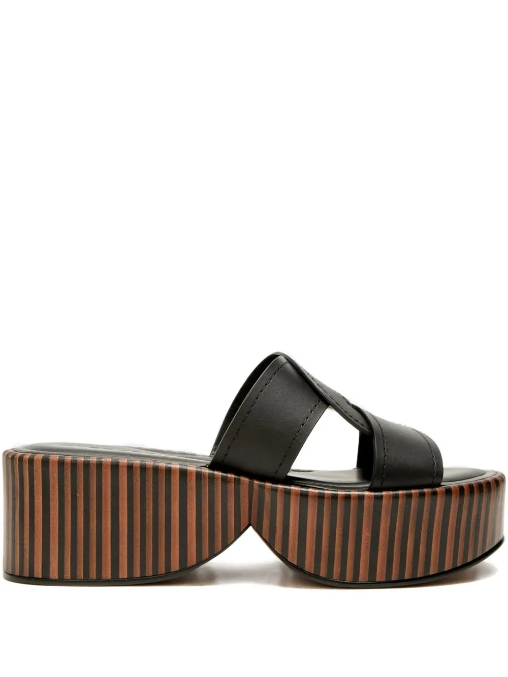 Clergerie 65 mm Fodie sandalen met plateauzool en gekruiste bandjes Zwart