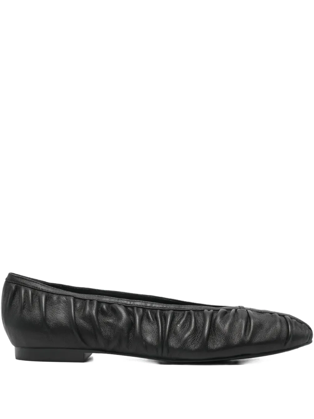 Bibi Lou ruched ballet flats - Nero