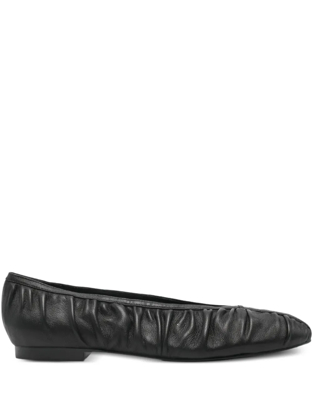 Bibi Lou ruched ballet flats - Nero