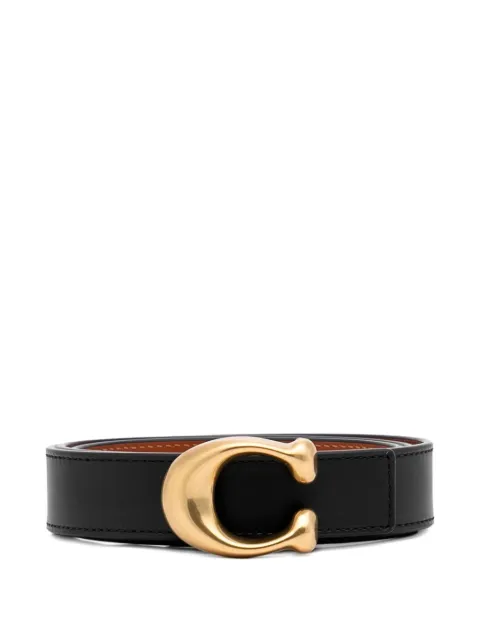 Coach logo-buckle belt