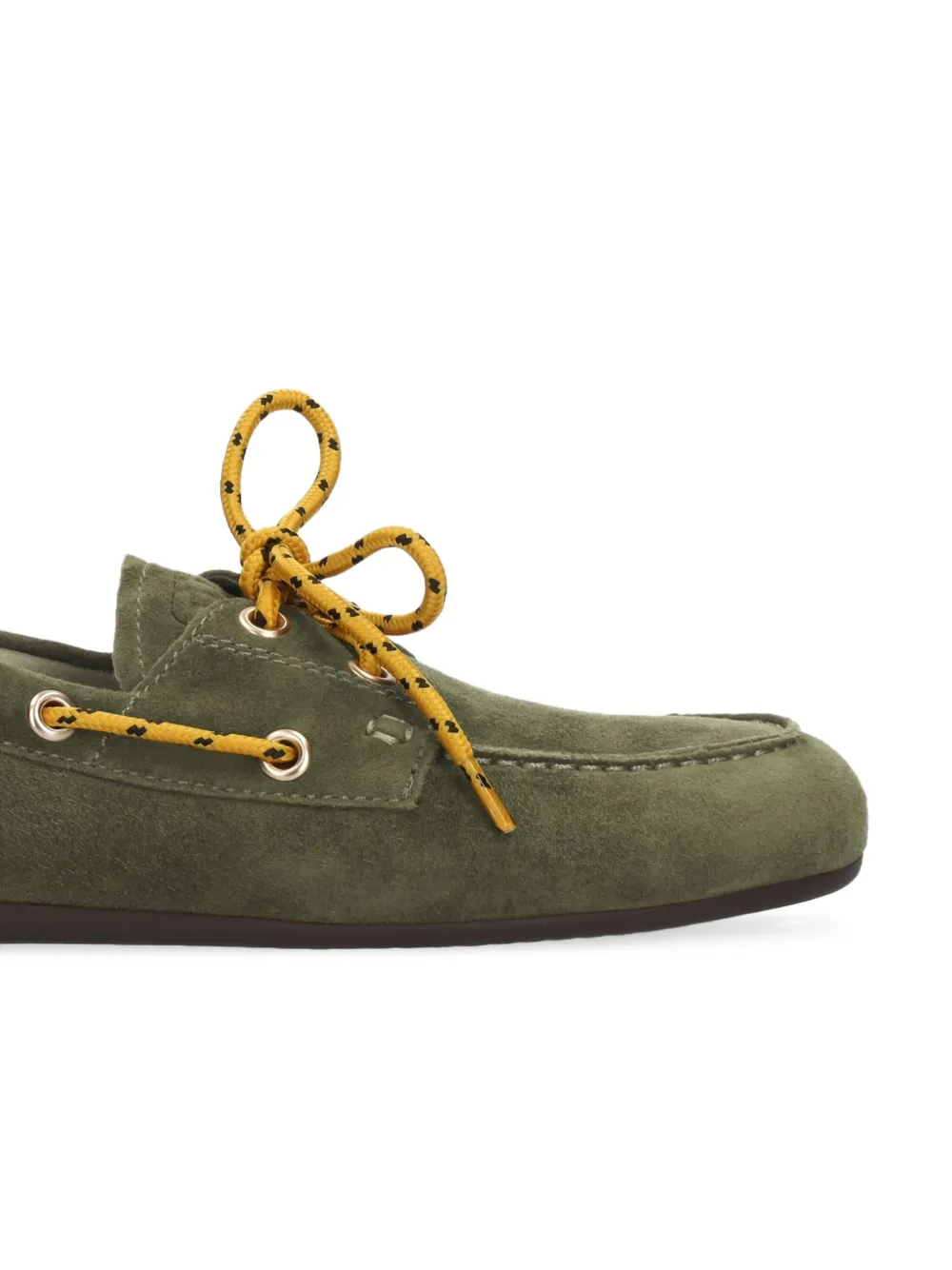 Bibi Lou eyelet lace-up loafers Groen