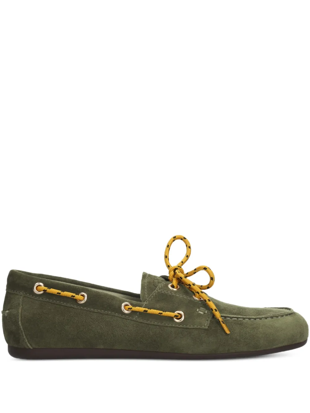 Bibi Lou eyelet lace-up loafers Groen