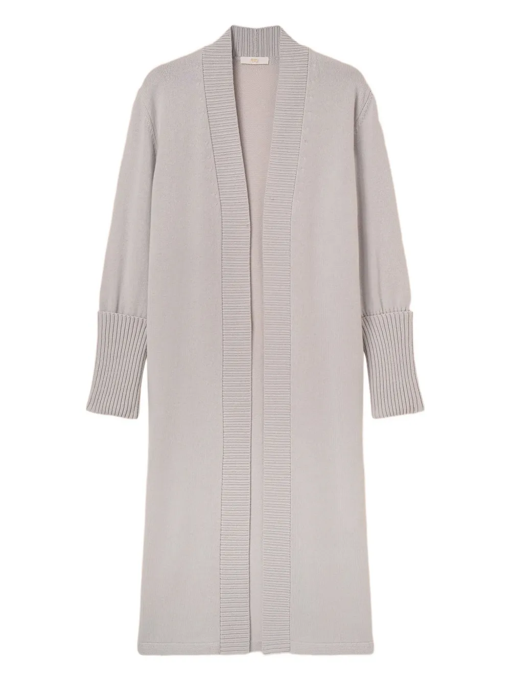 Fedeli ribbed cuff coat | Grey | Image 1