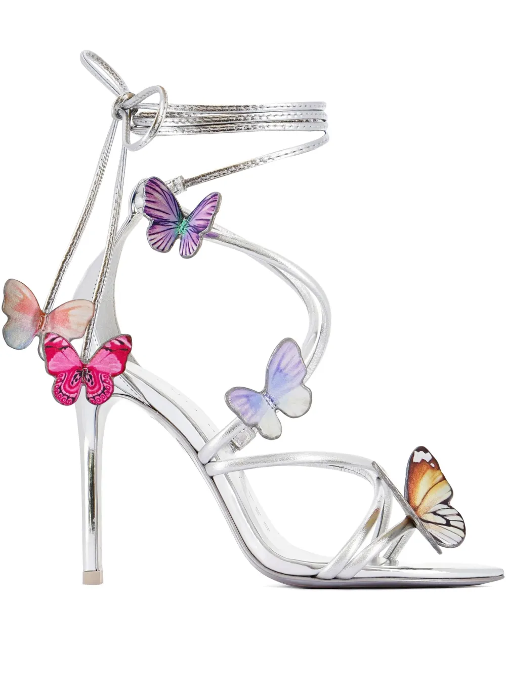 Sophia Webster 100mm Vanessa sandals Zilver