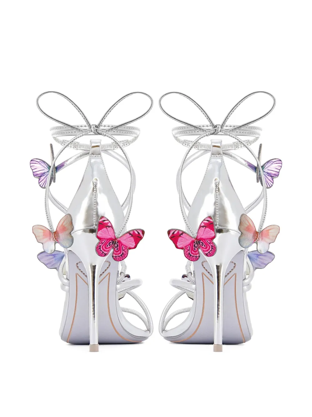 Sophia Webster 100mm Vanessa sandals Zilver