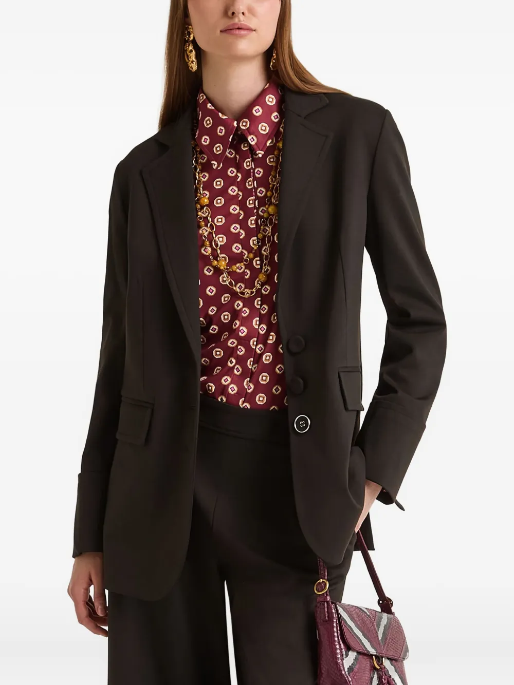 MALIPARMI button flap-pocket blazer | Blazers | Image 2