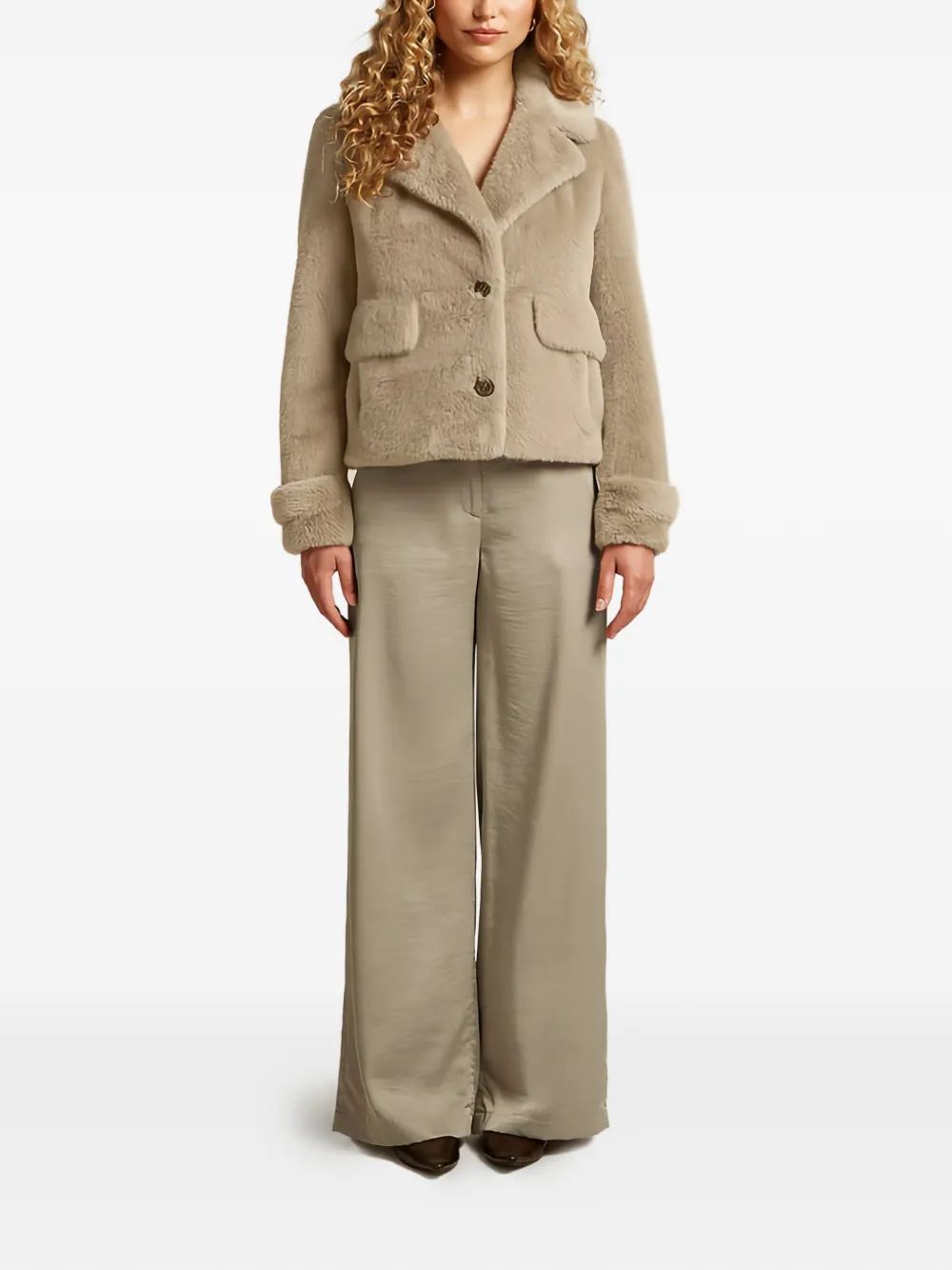 Beaumont & Fletcher button pocket jacket | Faux Fur & Shearling Jackets | Image 2