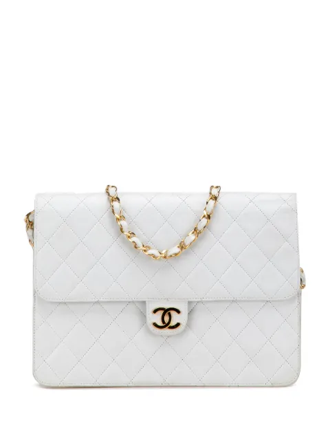 CHANEL Pre-Owned 1984-1986 CC Quilted Lambskin Single Flap shoulder bag