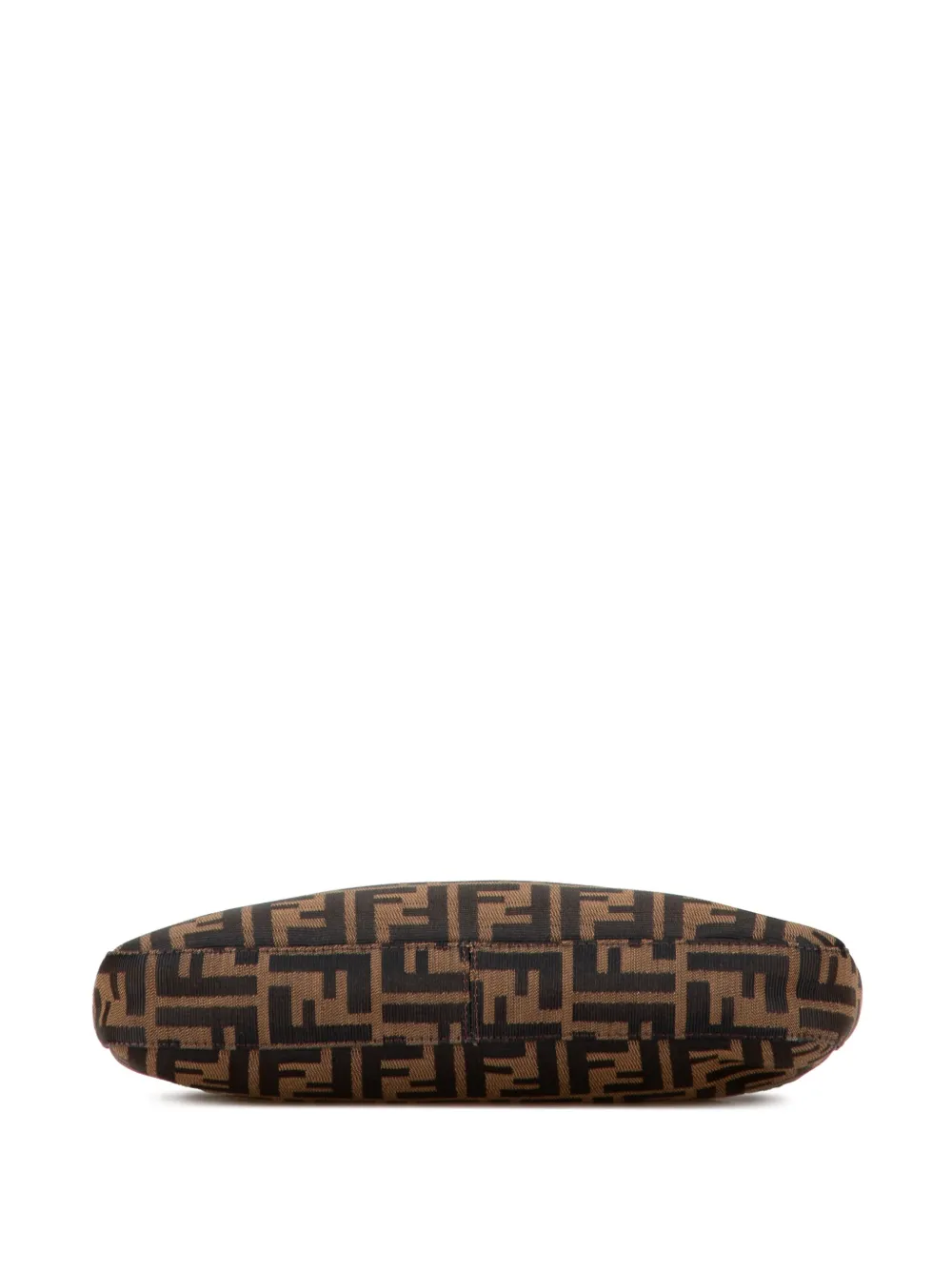 Pre-owned Fendi 20th Century Zucca Canvas Shoulder Bag In Brown