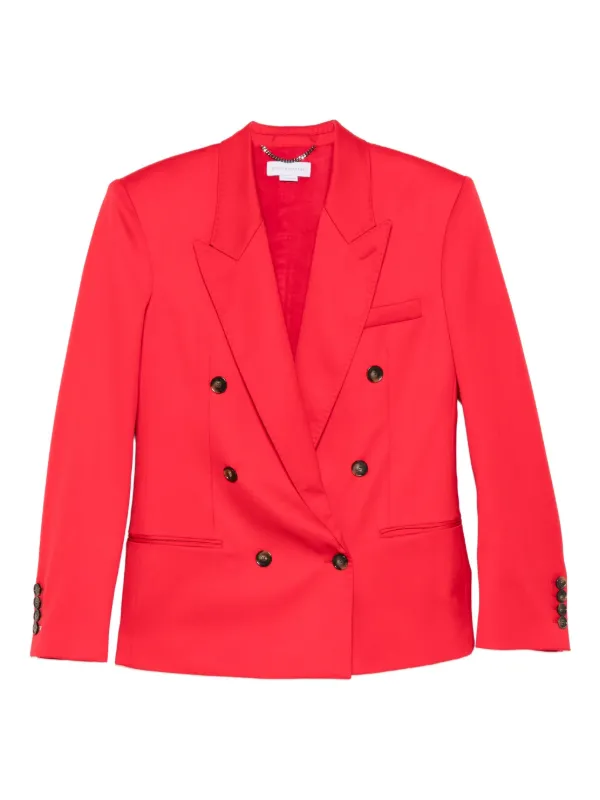 Stella McCartney Double-breasted Blazer in Red