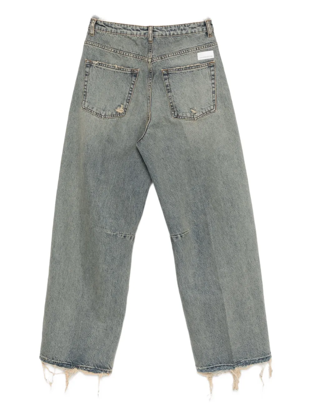 Nine In The Morning distressed-finish jeans - Blauw