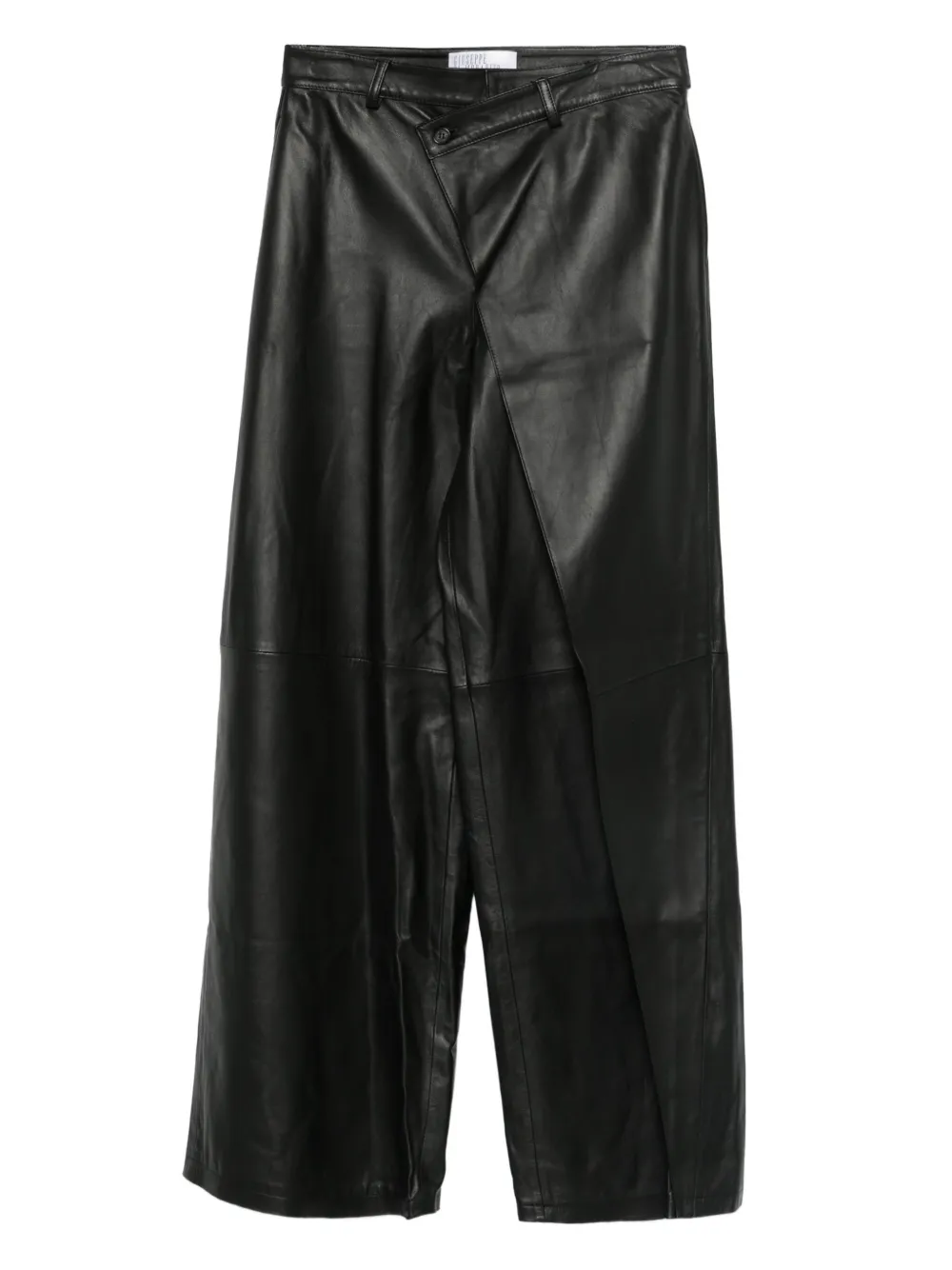 Giuseppe Di Morabito asymmetric leather trousers | Black | Image 1