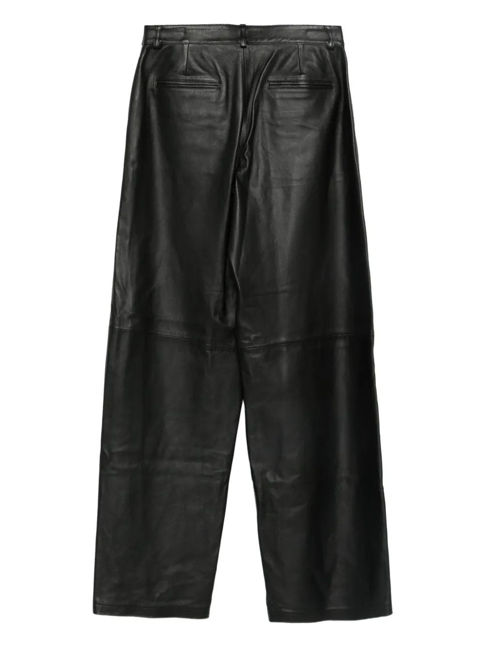 Giuseppe Di Morabito Asymmetrische leren broek - Zwart