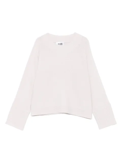 ALPHA STUDIO Pullover mit gerippten Bündchen