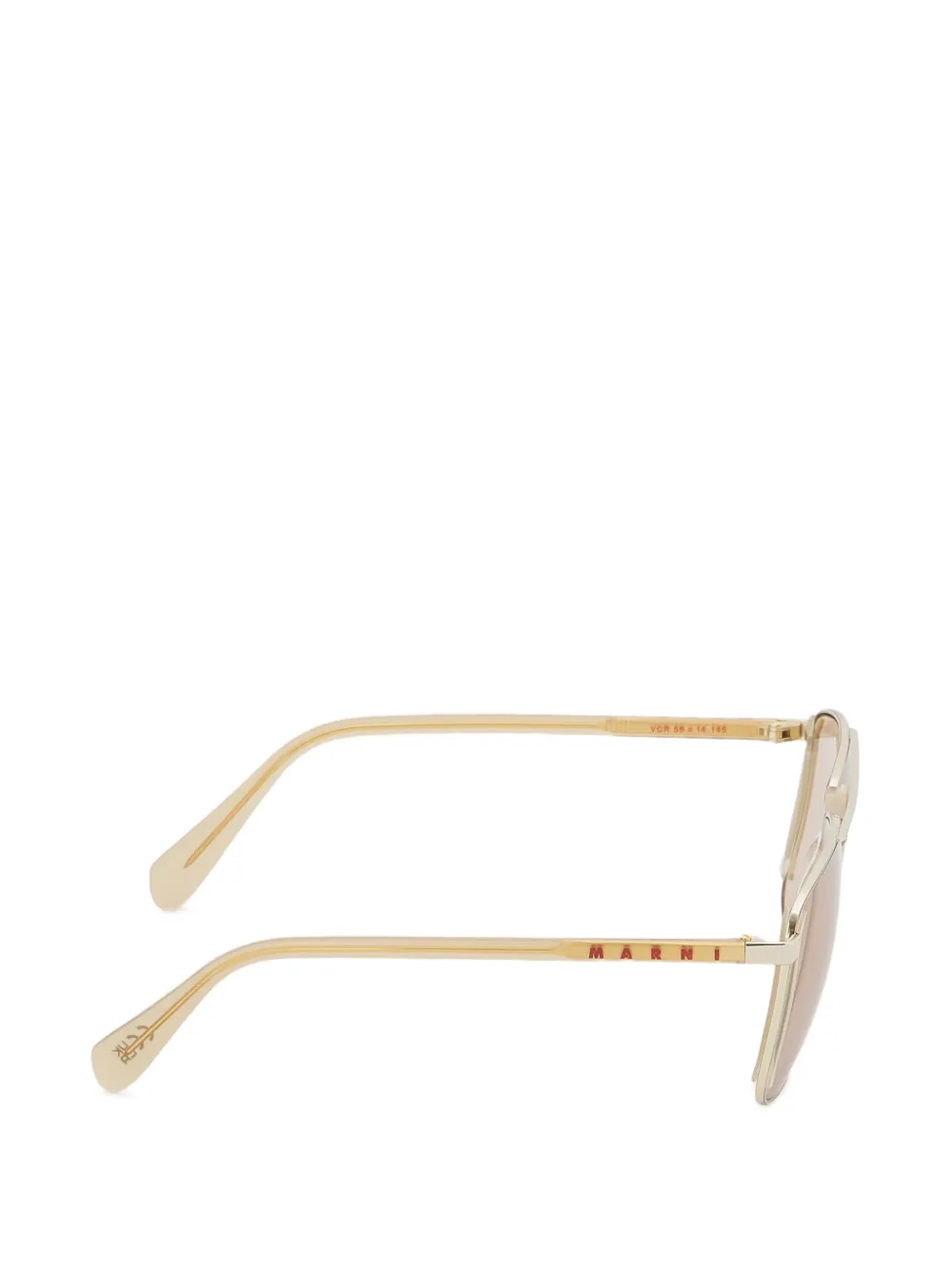 Marni Eyewear Vorluna zonnebril Bruin