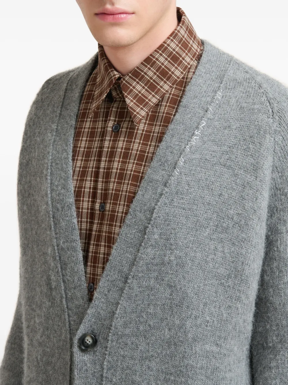 Marni Vest met wolfpatch Grijs