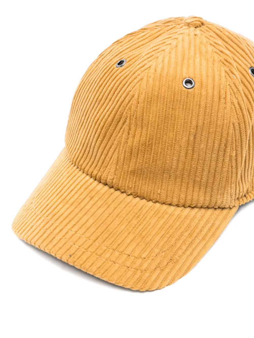 ASPESI Ribfluwelen honkbalpet Geel