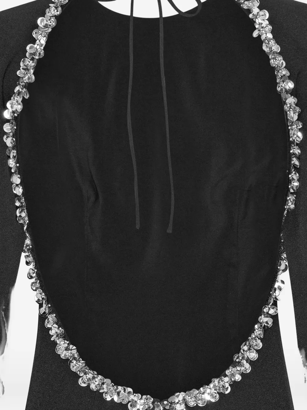 Rotate Birger Christensen Open-back Maxi Dress In Black
