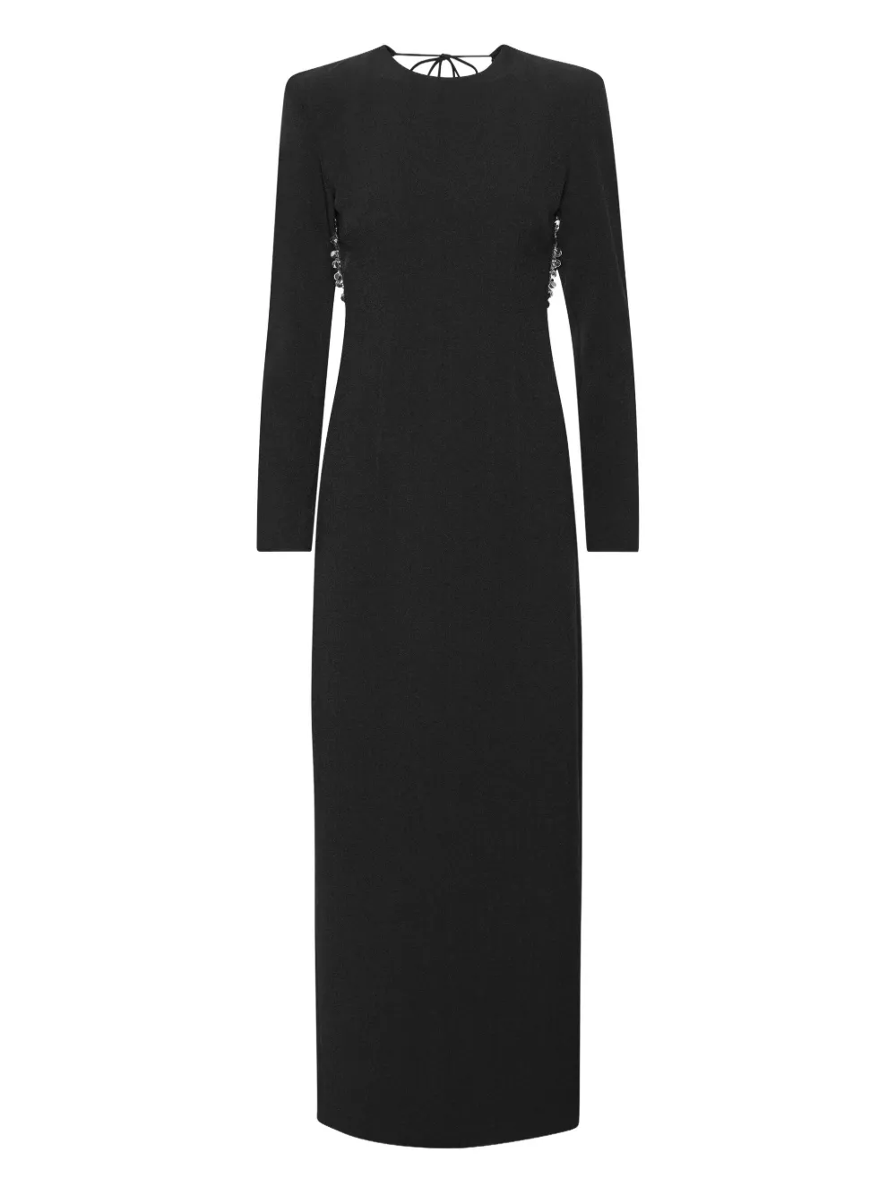 Rotate Birger Christensen Open-back Maxi Dress In Black