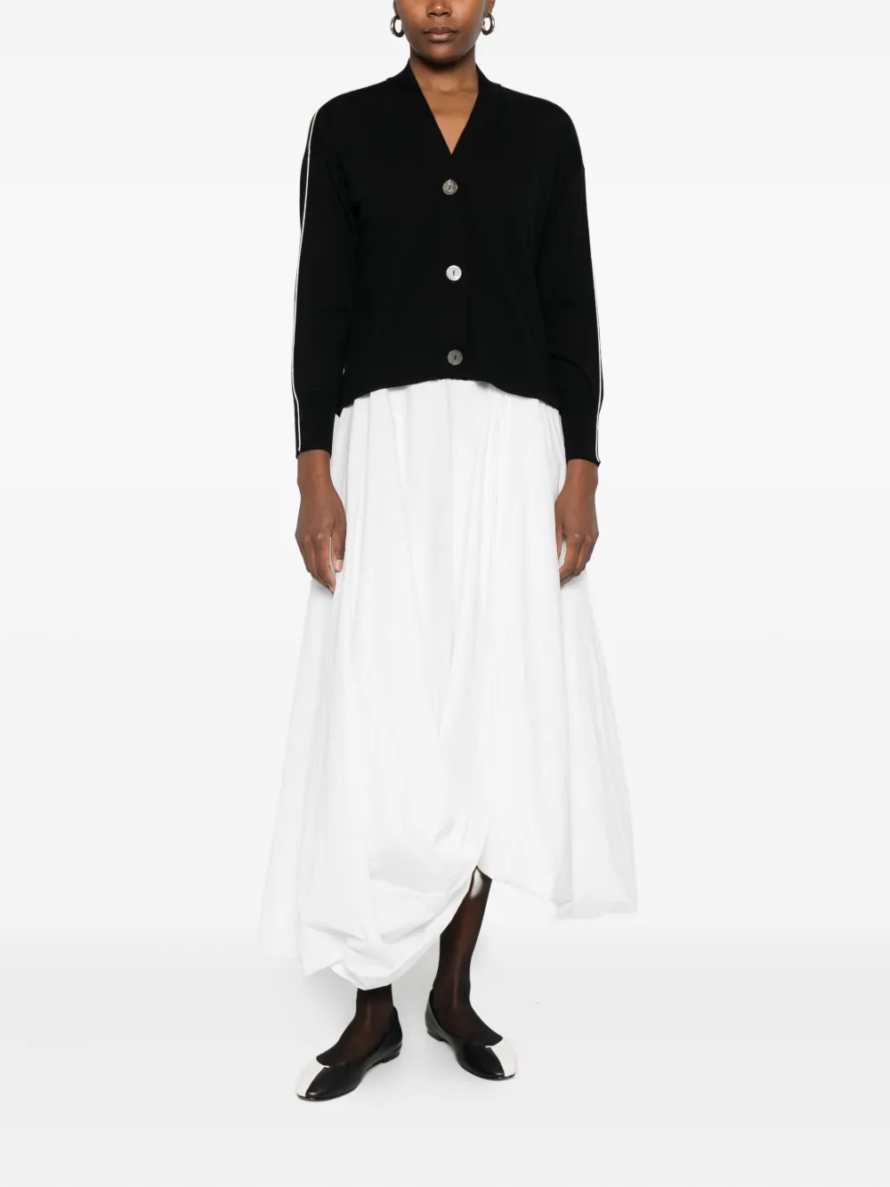 ALPHA STUDIO button contrast-trim cardigan | Cardigans | Image 2