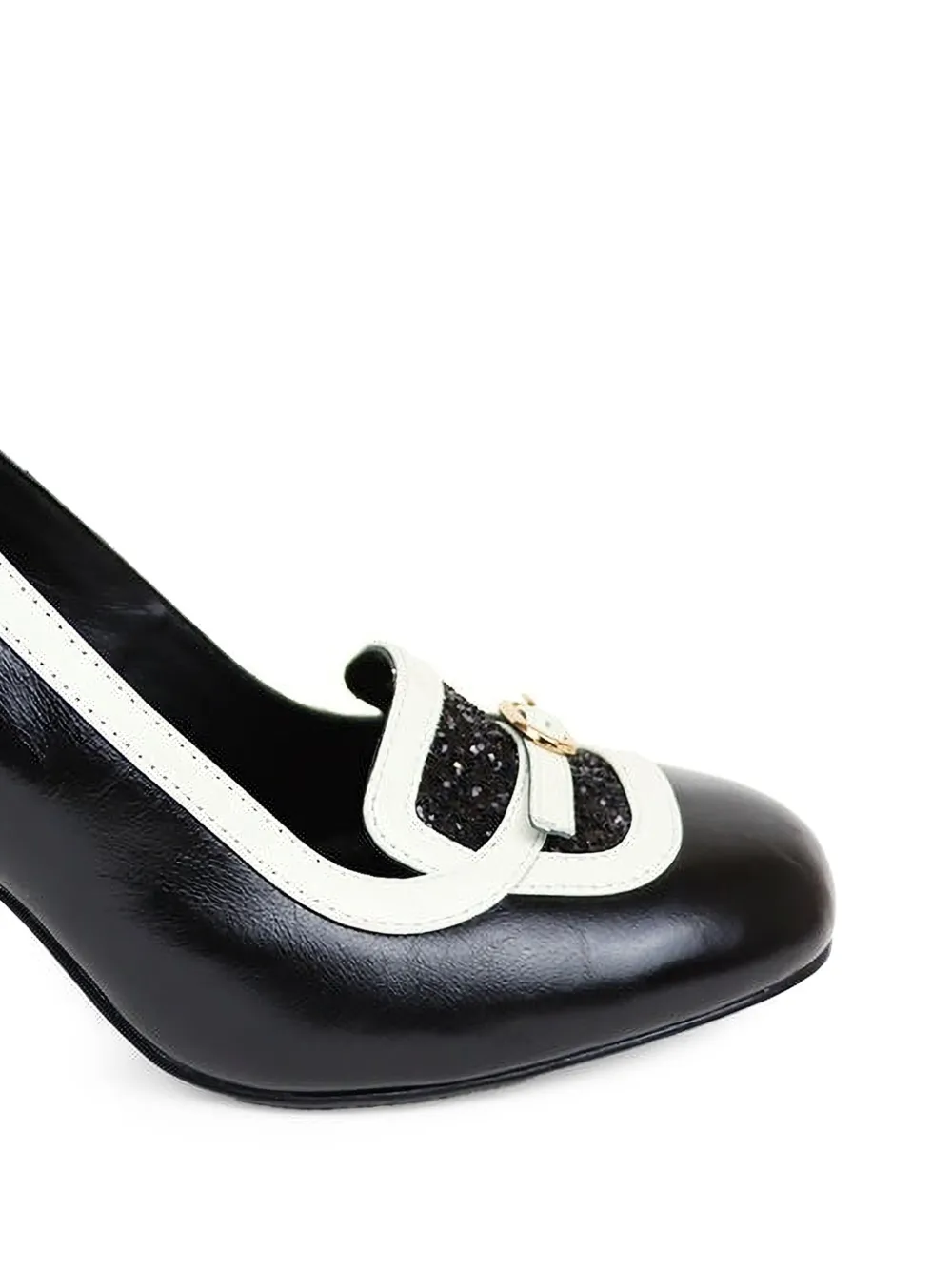 Gold & Rouge 85mm Valibi appliqué block-heel pumps | Heeled Pumps | Image 2