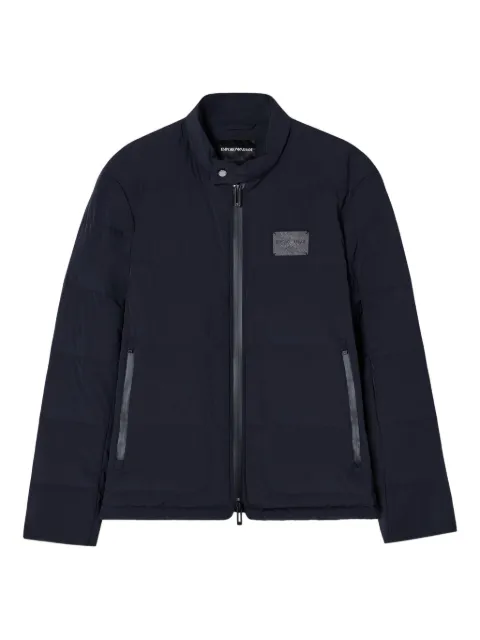 Emporio Armani padded logo patch jacket