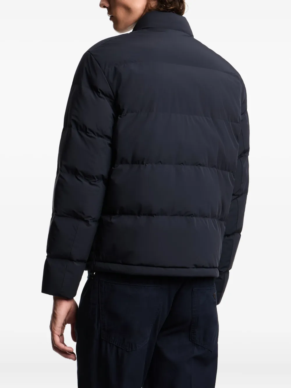 Emporio Armani Jack met logopatch Blauw