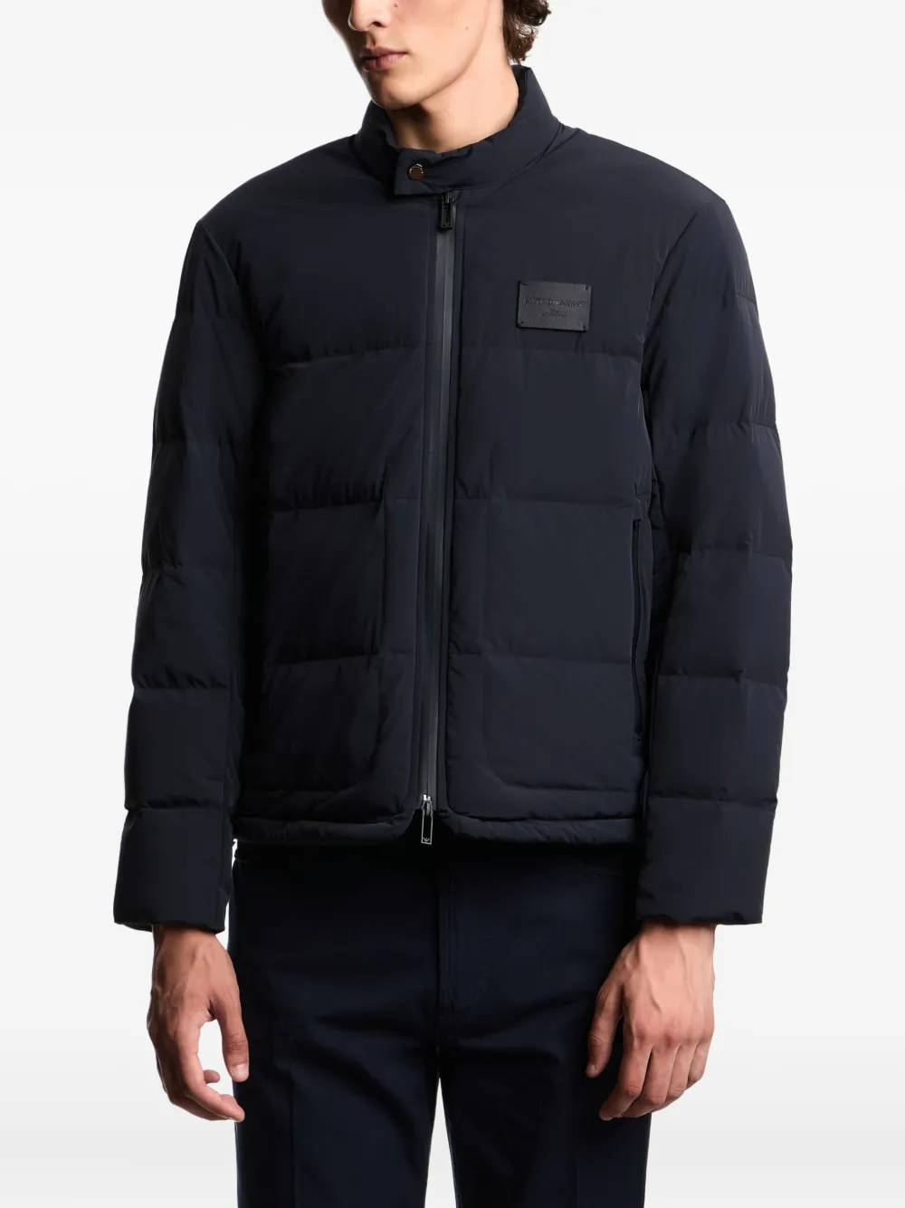Emporio Armani Jack met logopatch Blauw
