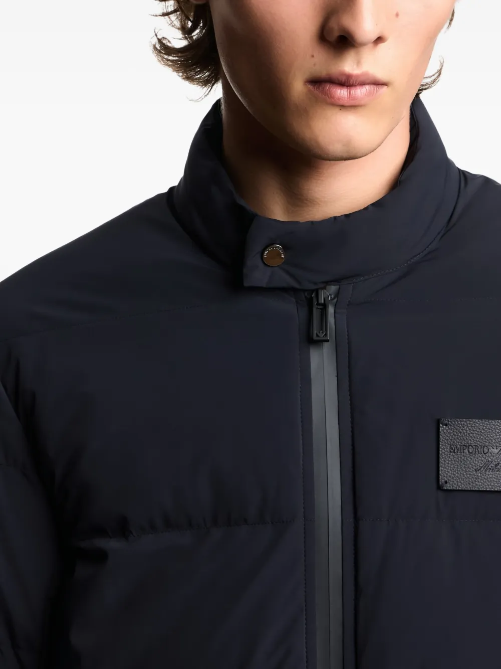 Emporio Armani Jack met logopatch Blauw