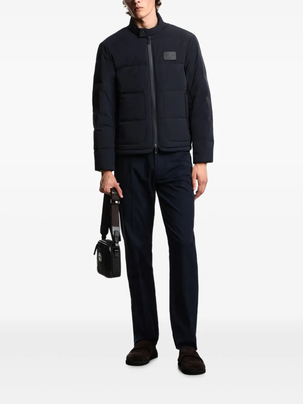 Emporio Armani Gefütterte Jacke mit Logo-Patch | Daunenjacken | Image 2