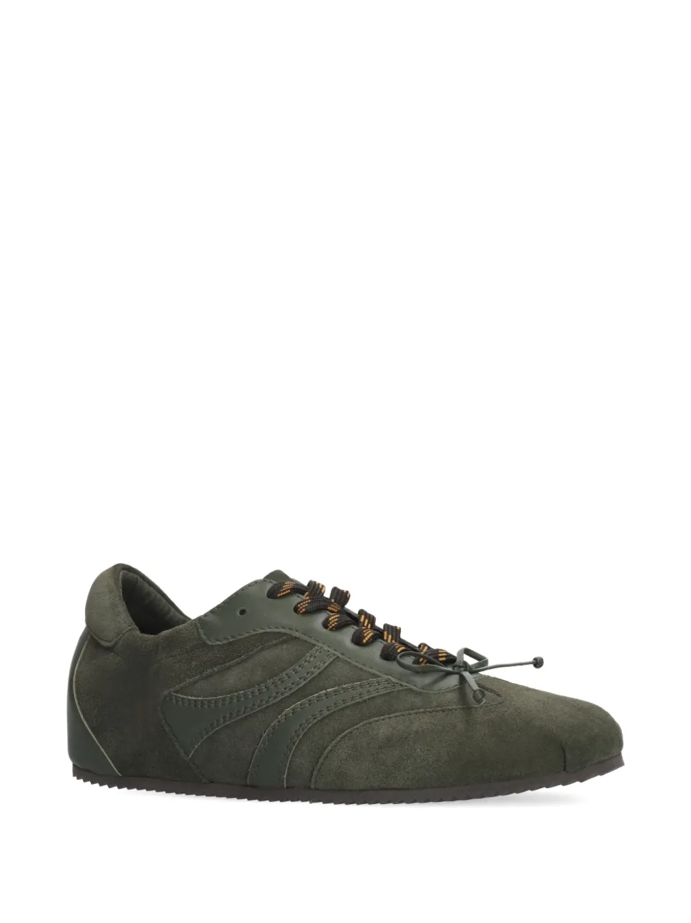 Bibi Lou suede-panelled sneakers Groen