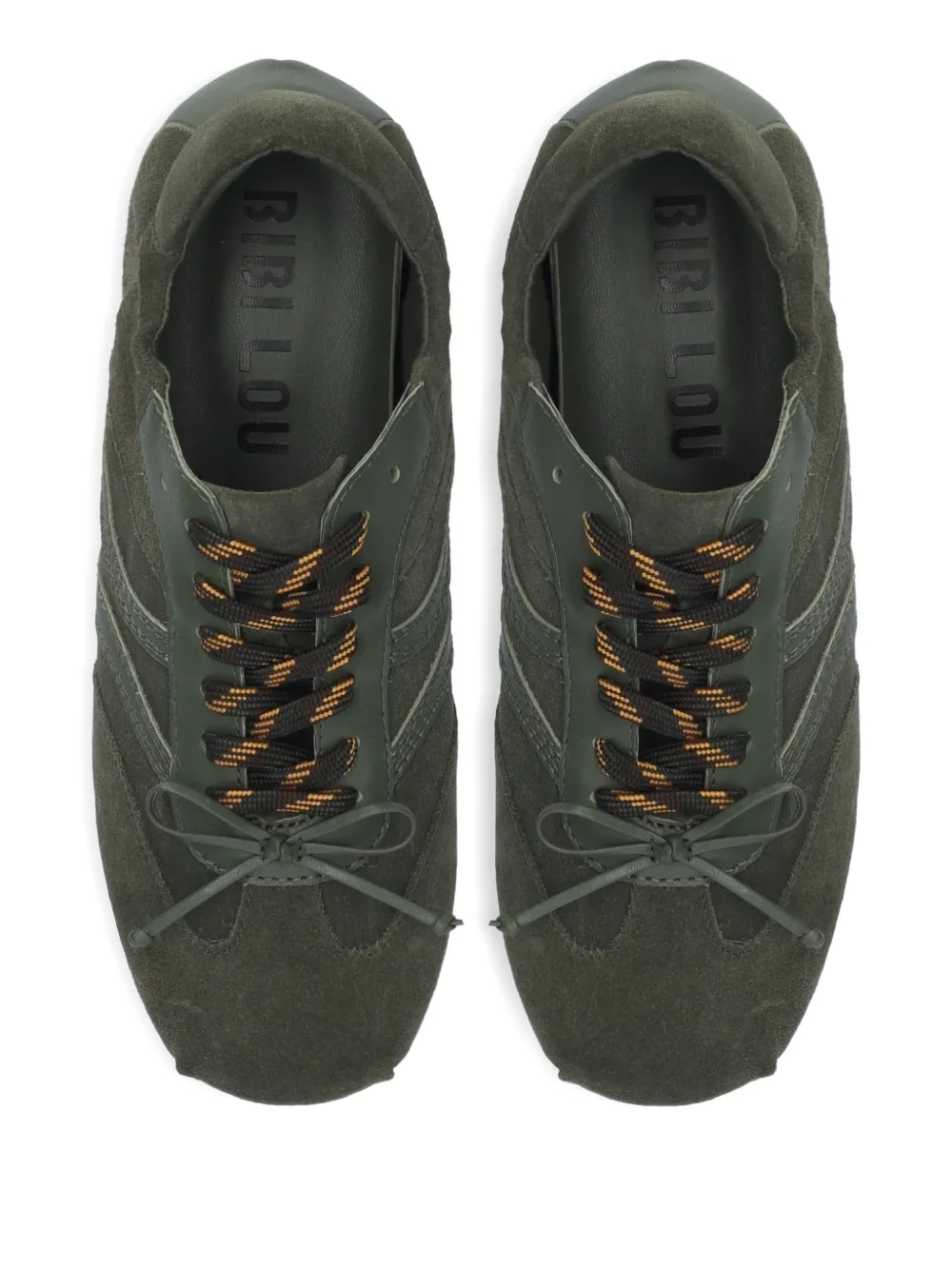 Bibi Lou suede-panelled sneakers Groen