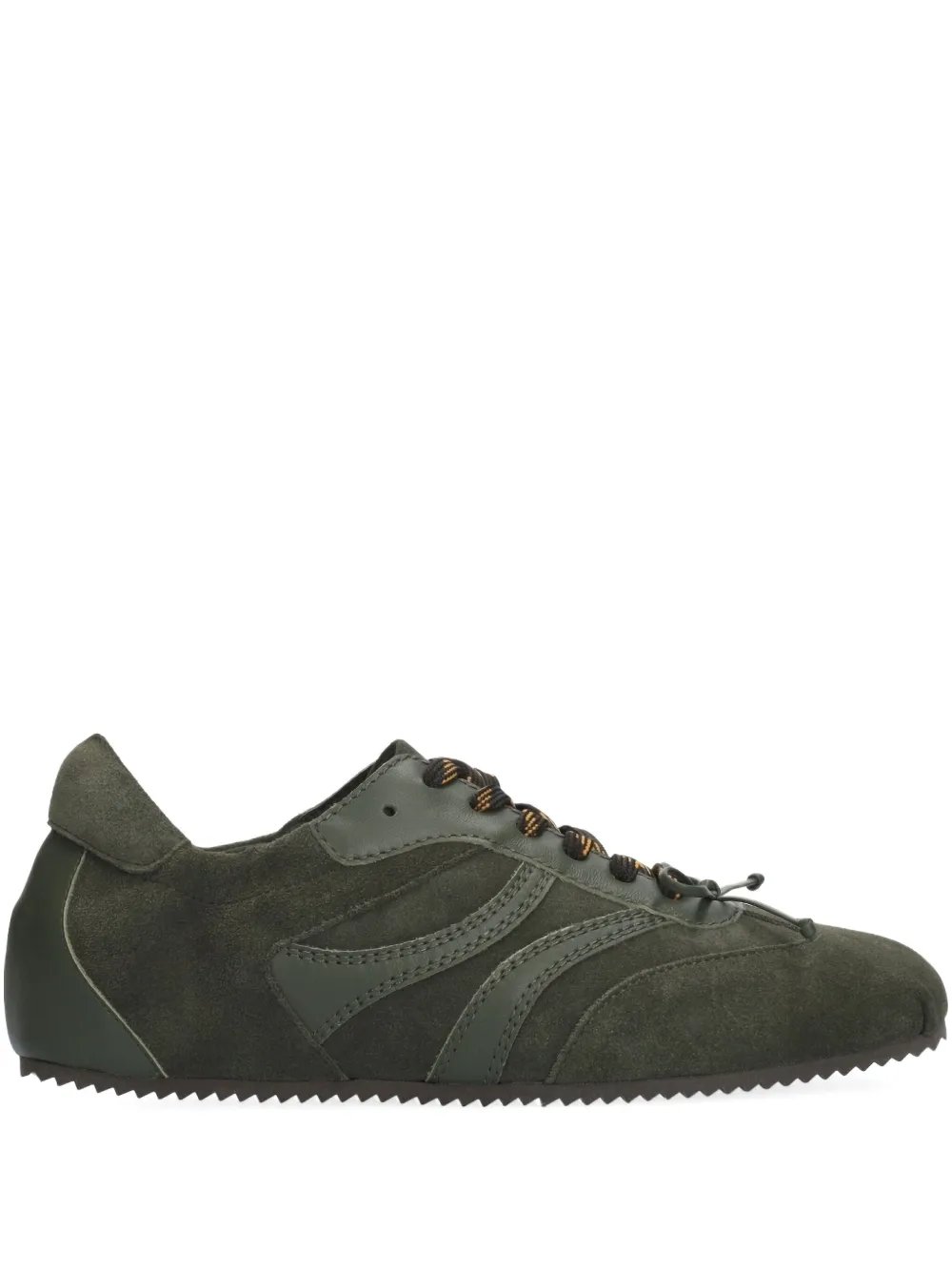 Bibi Lou suede-panelled sneakers Groen