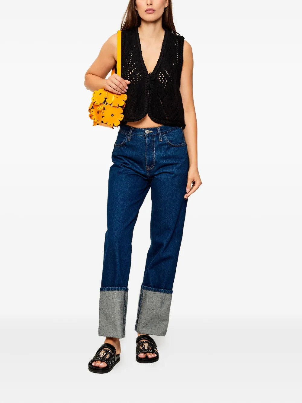 Ba&Sh Giles crochet sleeveless vest | Vests & Tank Tops | Image 2
